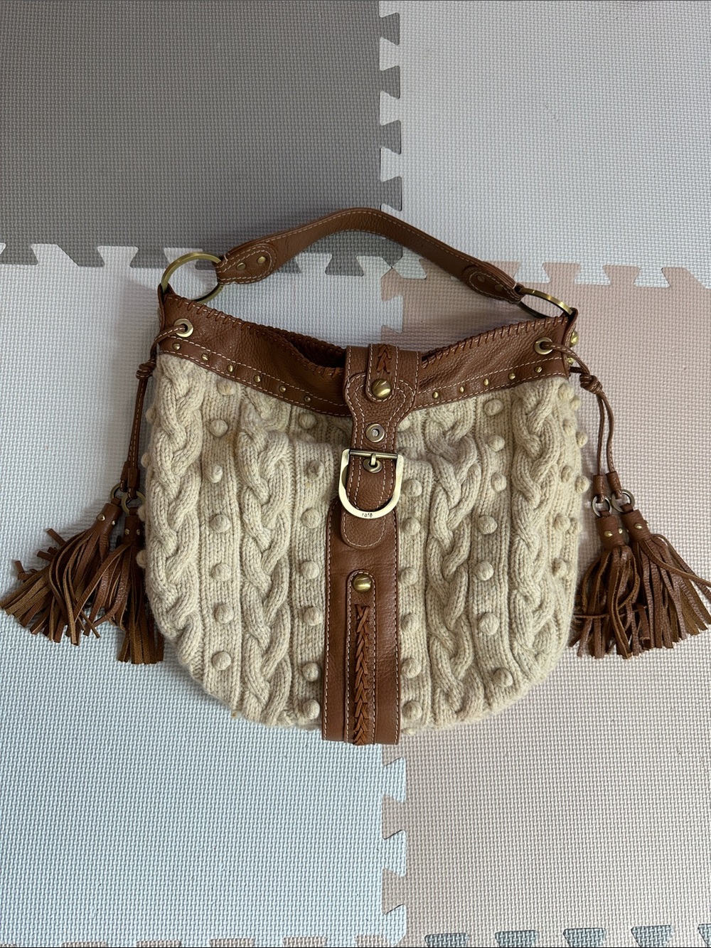 Rafe wool shoulder bag